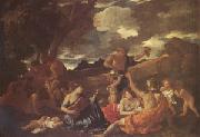 Nicolas Poussin The Andrians Known as the Great Bacchanal with Woman Playing a Lute (mk05) china oil painting artist